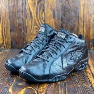 2004 Dwayne Wade Converse Icon Pro Black Leather D Wade #3 Basketball Shoe Sz 12